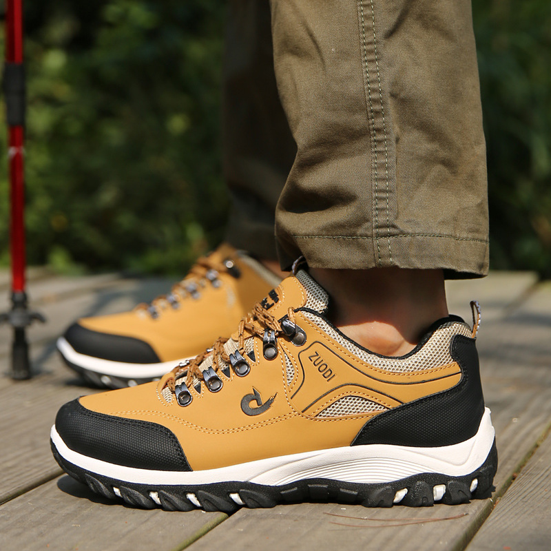 Men's Hiking Shoes Waterproof Lightweight, Breathable Trekking Sneakers, Anti-Slip Rubber Sole Outdoor Walking Shoes For Men, Perfect For Camping,_voghion.com