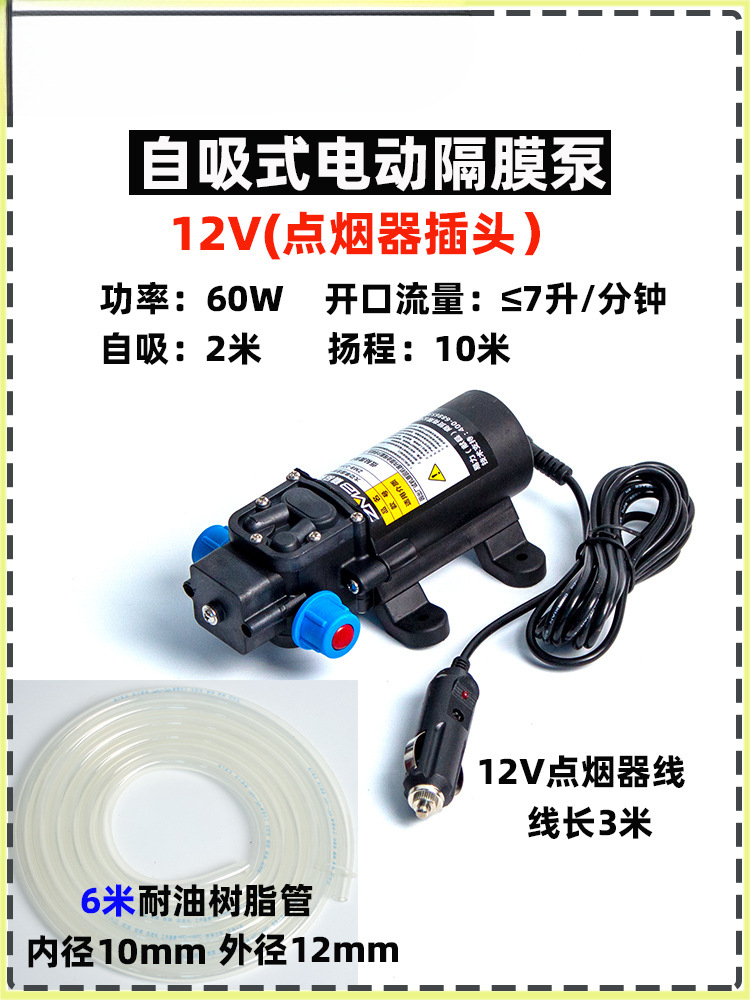 Tanque de combustible del automóvil bomba de bombeo eléctrica bomba de bombeo 12v24V220V bomba de bombeo gasolina diesel bomba de agua bomba de autoaspiración