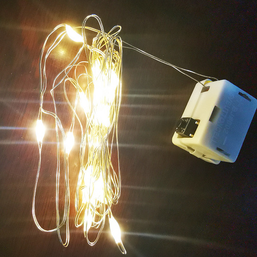 led copper wire button copper wire lamp birthday party gift box cake bouquet decoration copper wire lamp wholesale