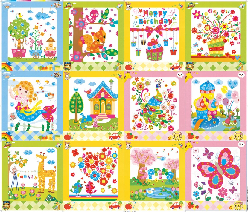 Детские наклейки, набор материалов для раннего возраста, DIY, 3-6 лет