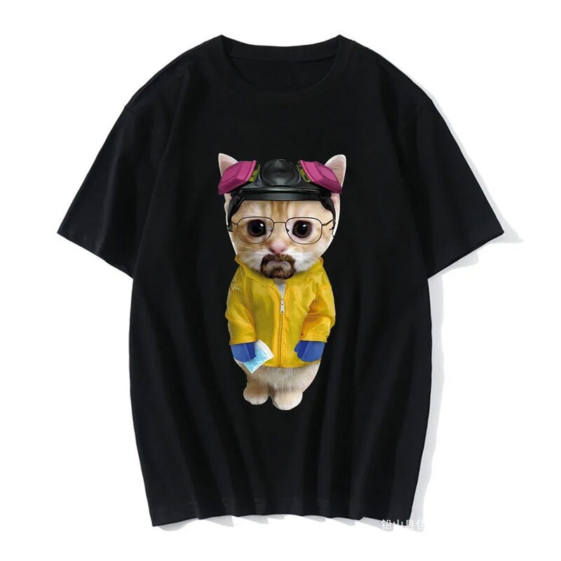 Funny Cat 3D Print Women Casual T-Shirt Shirts Men Summer Harajuku T-Shirts Male Boys Casual Fashion Clothing