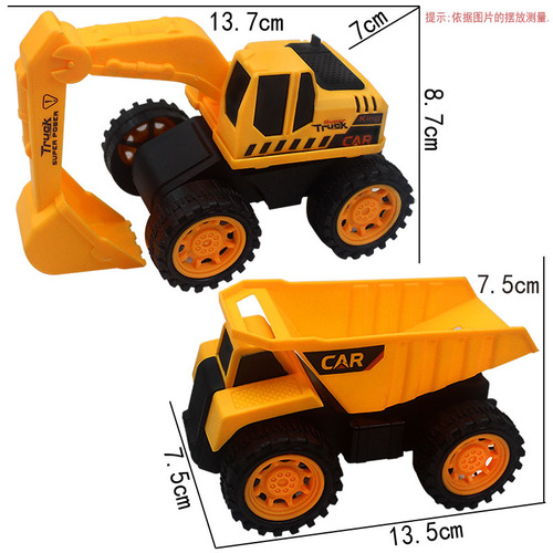 Wholesale children's toys large size engineering vehicle sliding toy car boy excavator excavator engineering vehicle set