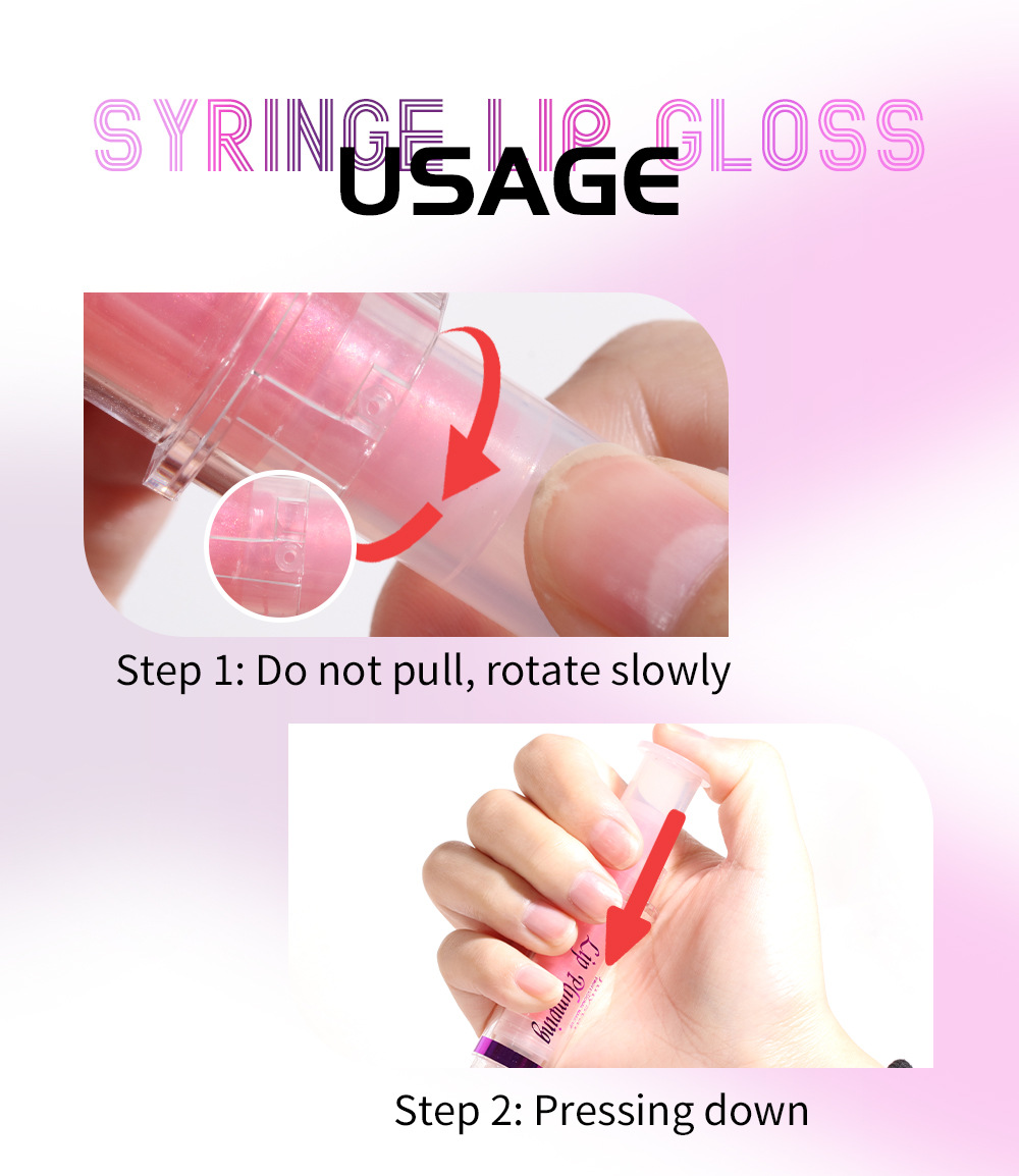 Julystar Pearl Lip Gloss Brightening Lip Gloss that is not easily stained with water, lustrous and pouty lip gloss undefined