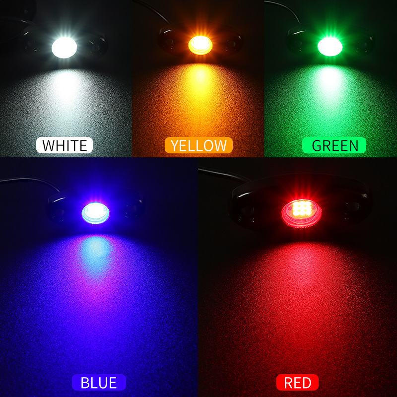 lámpara de chasis de automóvil de aleación de aluminio tanque todoterreno lámpara de red LED de goteo de pegamento multicolor chasis lámpara de modificación image 4