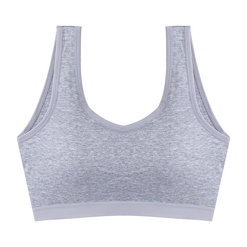 Belleza espalda ropa interior Mujer de una pieza en el pecho sin anillo de acero pequeño pecho empujar hacia arriba chaleco anti-caída chica sujetador verano