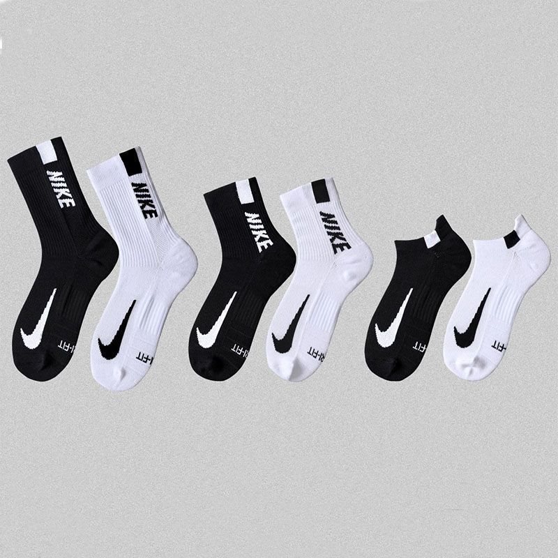 Sports socks for men and women, versatile, odor-resistant, mid-calf, sweat-absorbing, for running, basketball, students, high-tube long socks, towel material