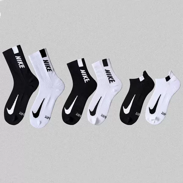 Sports socks for men and women, versatile, odor-resistant, mid-calf, sweat-absorbing, for running, basketball, students, high-tube long socks, towel material