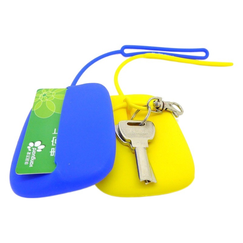 Creative Gift Silicone Key Case Capacity Multifunctional Drawstring Card Bag Coin Purse