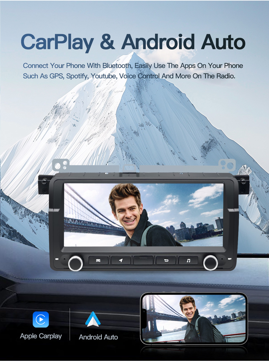 8.8inch Suitable for Bmw 3 Series E46 Mg Zt Rover75 Car Central Control Screen Navigation Bluetooth Reversing Image