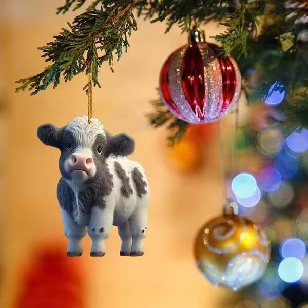 Christmas Festival Christmas Simple Style Cattle Arylic Birthday Festival