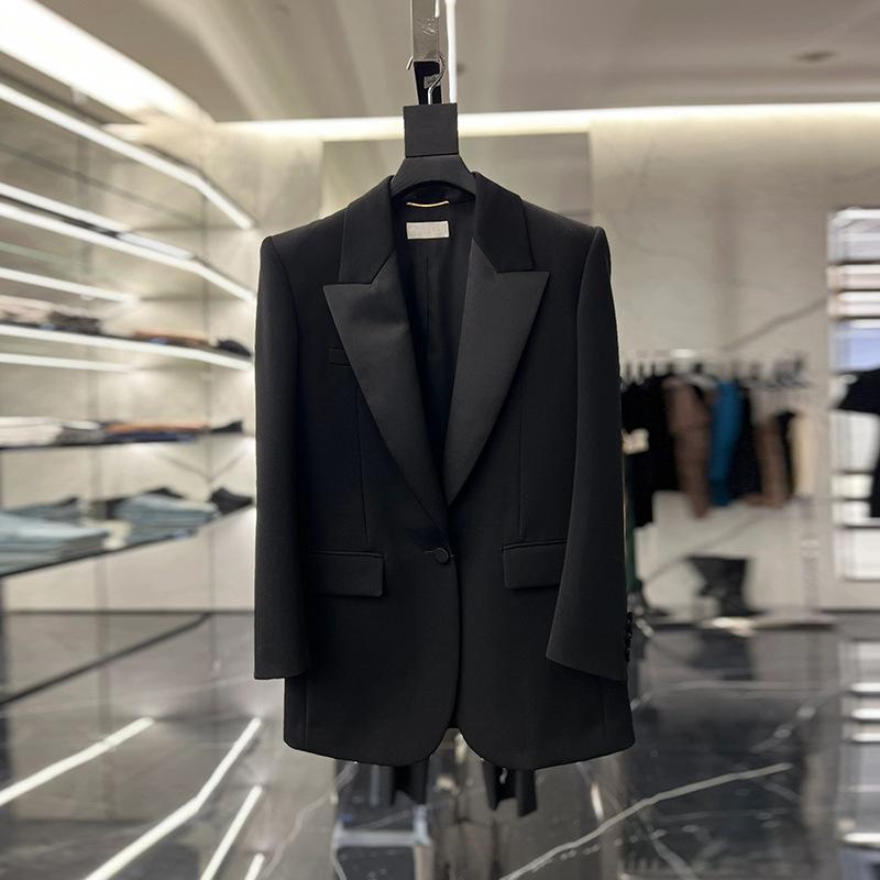 Casual Black Blazer for Women, Spring and Autumn, Petite Size, High-End Feel, Loose and Fashionable, Trendy Small Suit Jacket This Year