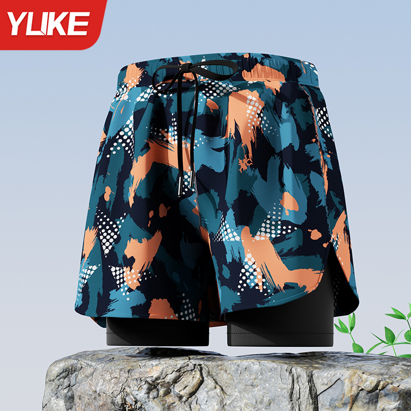 주황색과 파란색 인쇄