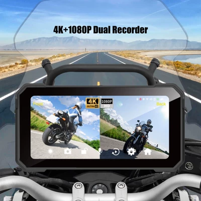 6.25inch Motorcycle Dashcam with Motorcycle driving recorder