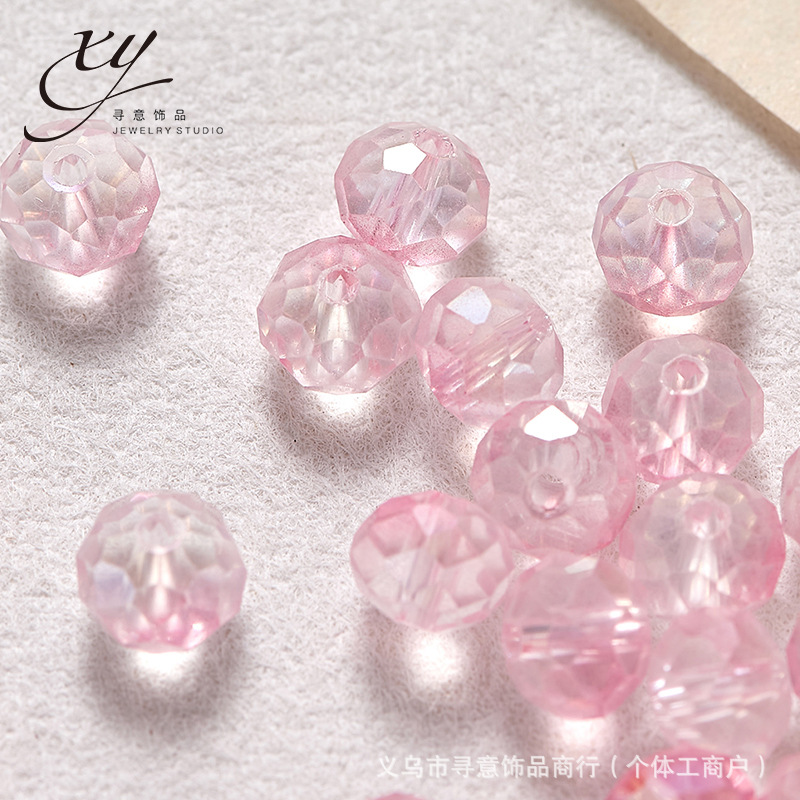 Glass beads handmade, beaded bracelet, 8mm, DIY