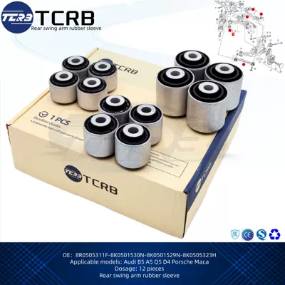 8K0501541 8K0501537C 8K0501185E Audi Volkswagen üçün Arxa Asqı Rezin Dəsti