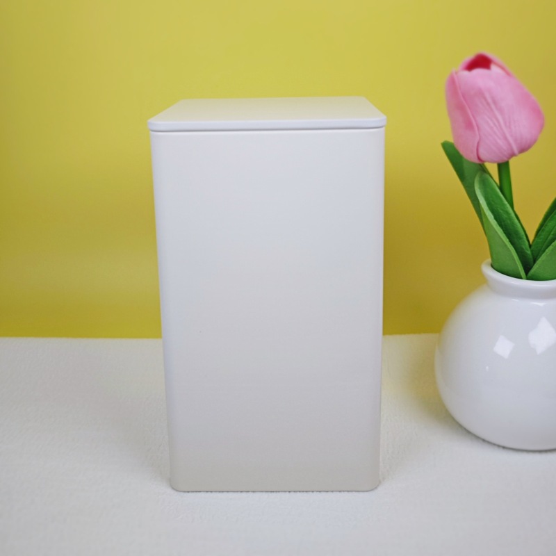 クリエイティブな竹と木の蓋付き高級茶缶ブリキ収納ギフトボックスコーヒー豆キャンディー収納防湿密封缶|undefined