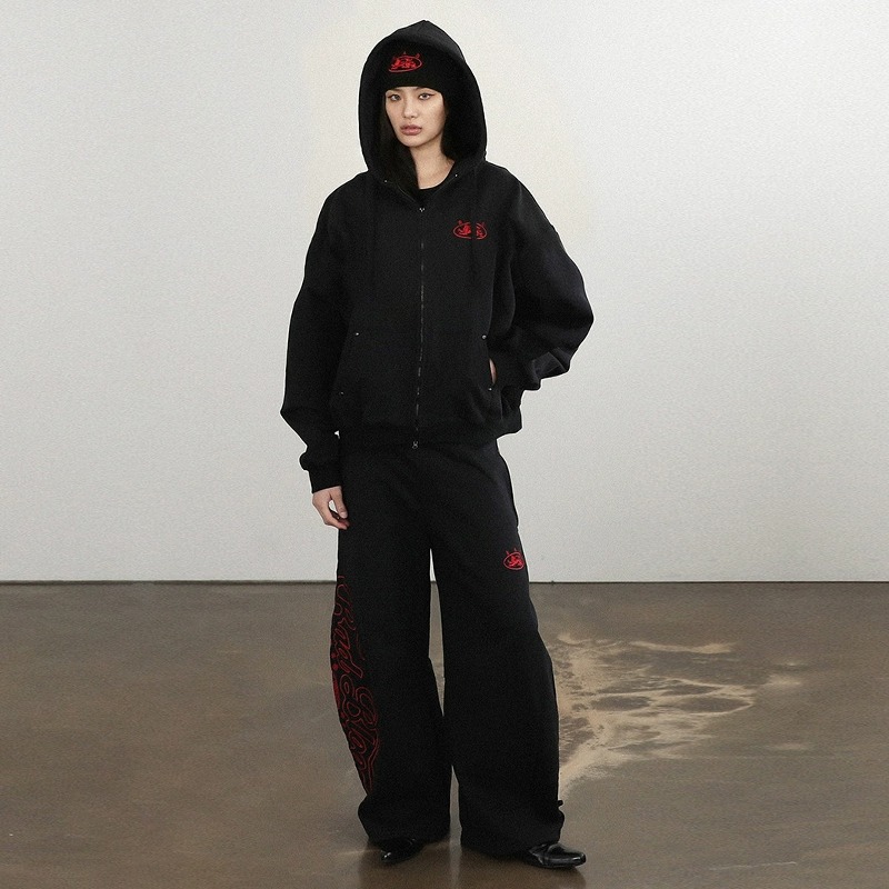 Same Style For Men And Women Badblood Bcac Series Retro Loose Camouflage Sweatshirt Women's Niche Hoodie Sports Jacket_viptrois.com