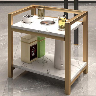 Mahjong Table Chess and Card Room Coffee Table Tea Rack Removable Ashtray Simple Coffee Table Small Side Table Storage Rack