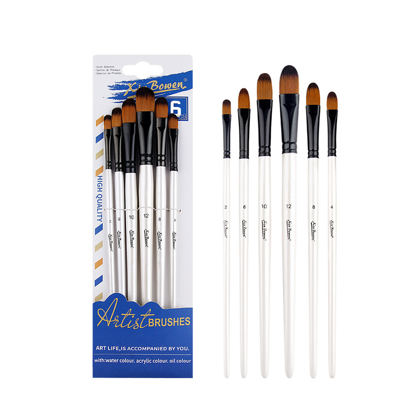 Xinbowen ナイロンブラシアクリルガッシュ水彩油絵ブラシアート学生特別な手描きブラシ卸売|undefined