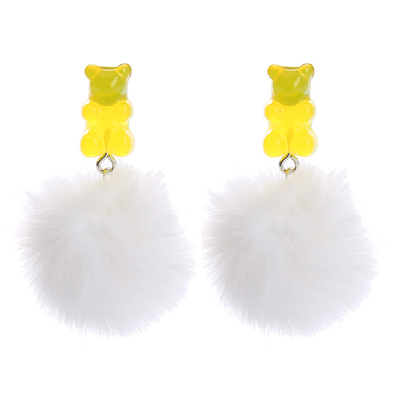 Fashion Bear Resin Epoxy Women's Earrings 1 Pair display picture 14
