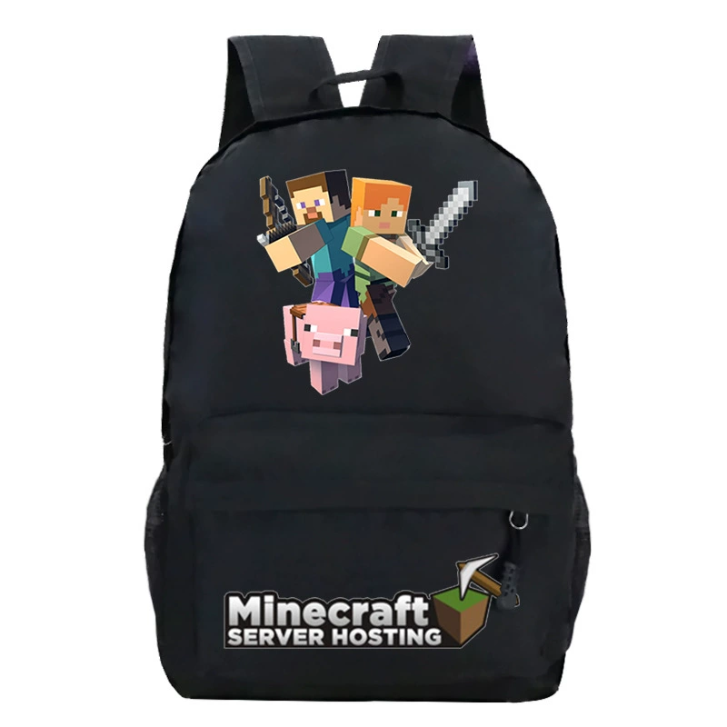 Детский рюкзак-плечевая сумка (Minecraft), принтая школьная сумка, один размер, легкий 0.311 кг