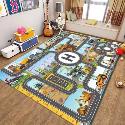 Avtomobil döşəmə paspasları — Children's Carpet Parking Lot Climbing - childrens-carpet-927-4060cm-crystal-velvet