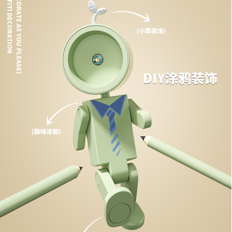 Lámpara de Noche LED Astronauta Mini, DIY, Magnética, para Niños