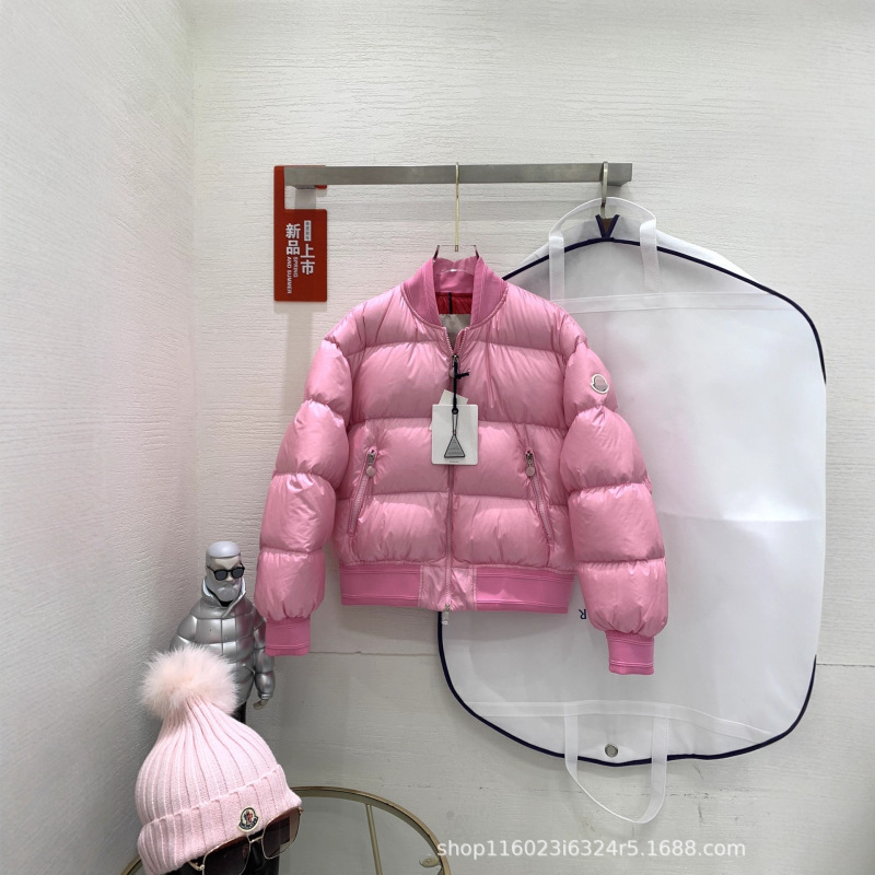 High Version m Family 25Fw New Style Jolin Tsai Same Style Women's Merlat Quilted Soft Shell down Bomber Jacket