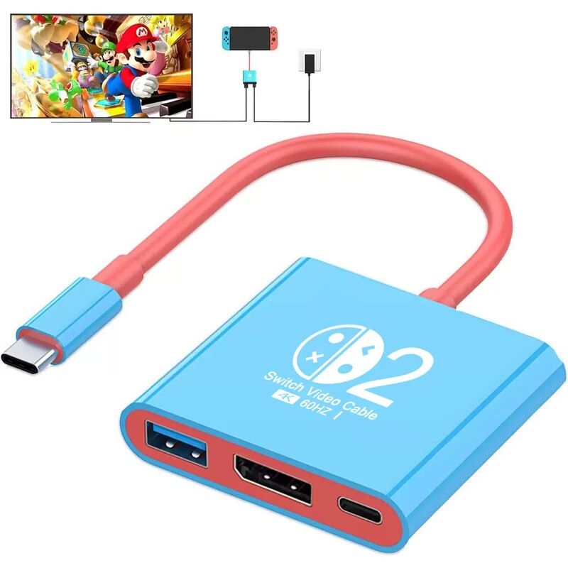 Cross-Border Switch2 Portable Docking Station Three-In-One Converter Screen Projection Device Oled Console Converter Docking Station
