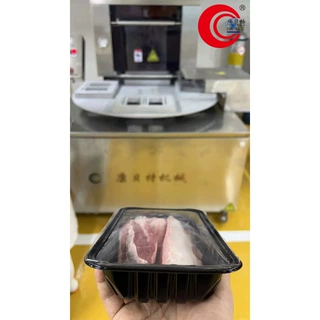 新品定制 冷鲜肉锁鲜盒转盘气调封盒机 烤鹌鶨蛋充氮气真空包装机