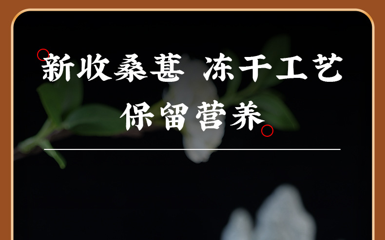 Freeze-Dried Mulberry Fruit 100g Sang Shen Zi Dried Black Mulberries Herbal Snack and Tea Ingredient key features