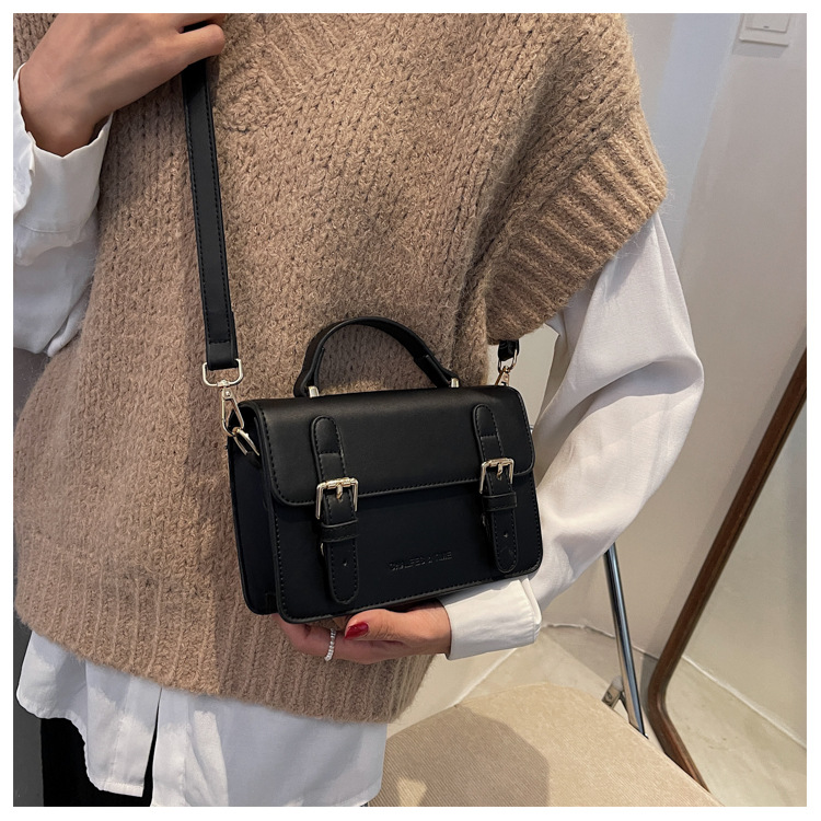 Cambridge Bag New Fashion Small Square Bag Shoulder Messenger Bag Retro Small Briefcase display picture 25