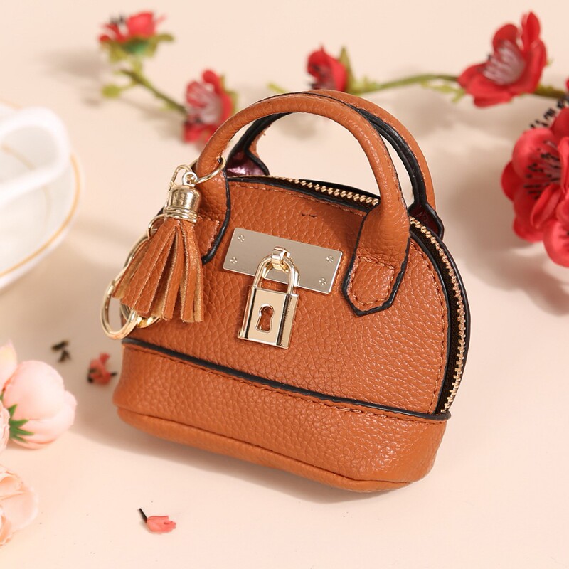 New Mini Coin Purse Women's Creative Coin Bag Keychain Bag Japanese and Korean Mini Simple Cute Small Coin Purse