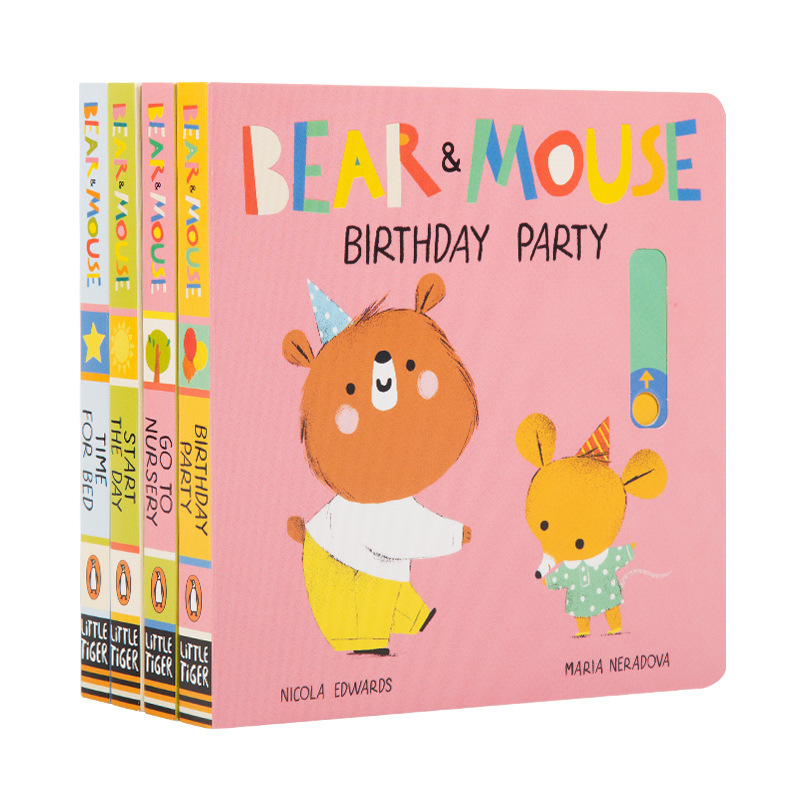 Little Bear Clicks To Read The Children's Book Bear And Mouse.The Original English Version Of The Bear And Mouse Series Is4 Volumes.