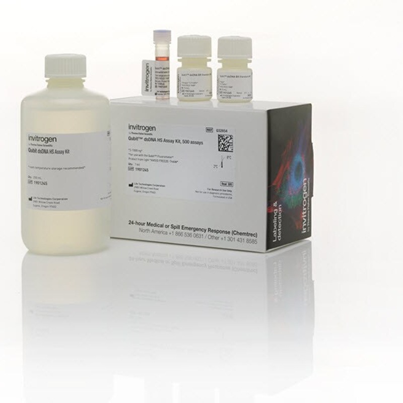 Q32854赛默飞Qubit dsDNA 定量试剂盒高灵敏度0.1至120 ng Thermo