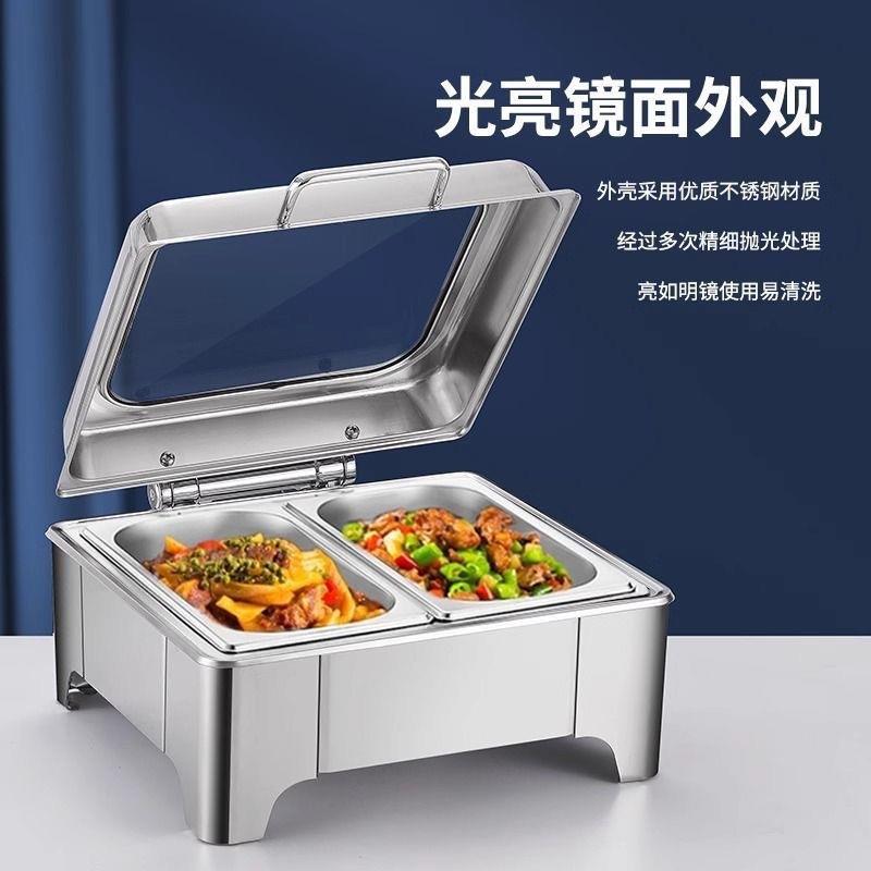 煮面桶液压自助餐炉翻盖保温炉可视布菲炉电加热自助早餐炉保温锅