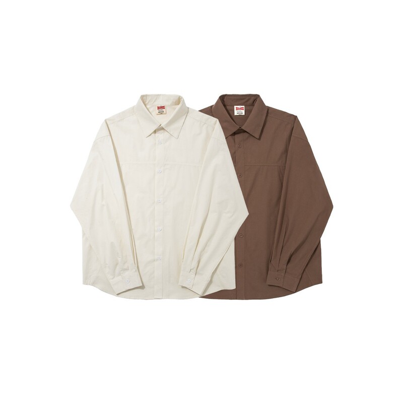 Ruiienrs X Adam Freak 2025 Japanese Style Autumn Basic Simple Pure Color Casual Shirt C58 Ruiienrs X Adam Freak 2025 Japanese Style Autumn Basic Simple Pure Color Casual Shirt C58