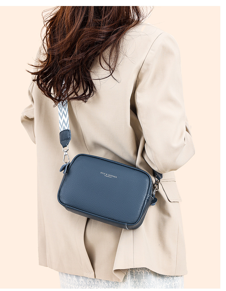 Women's Genuine Leather Crossbody Bag With Wide Strap_voghion.com