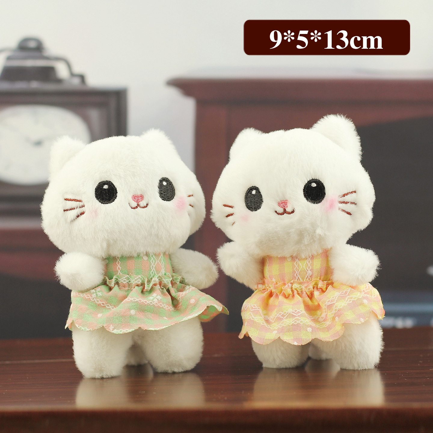 Cute princesa viento gatito colgante juguetes de peluche bolsas de muñecas colgantes llaveros dibujos animados felinos muñecas regalo