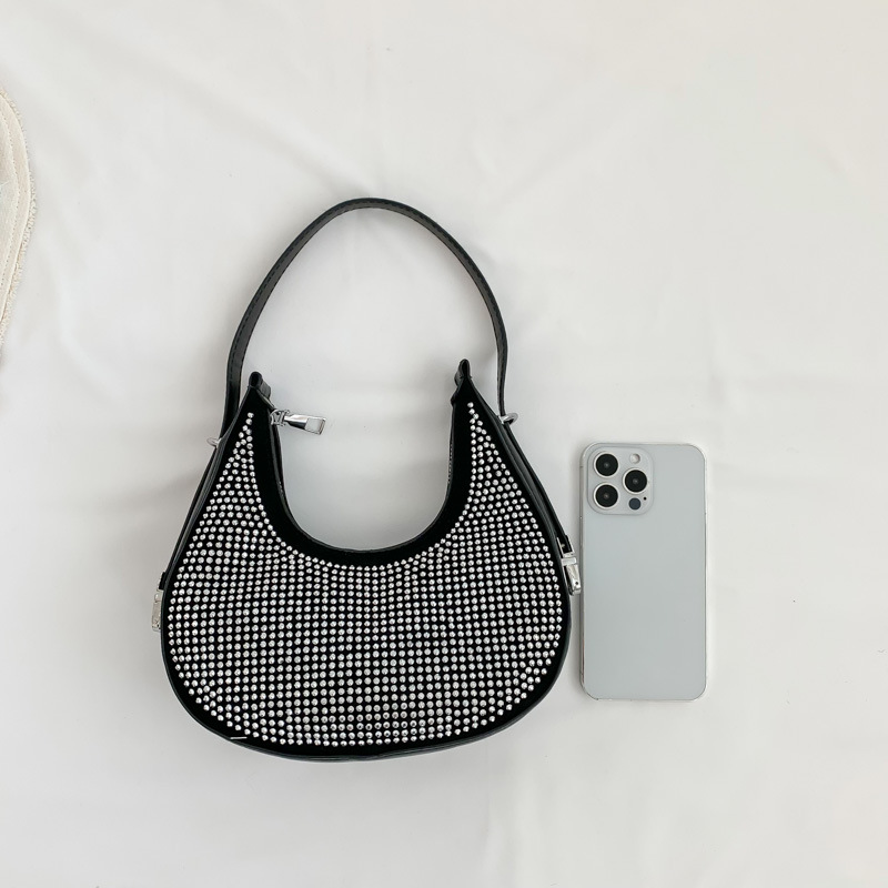 Bolso de diamante brillante bolso de mujer 2023 nueva moda hombro bolsa de hombro de alto grado nicho bolsa de mensajero