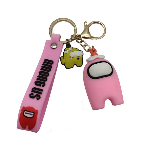 among us Werewolf peripheral keychains for men and women, personalized couple doll bags, keychain rings
