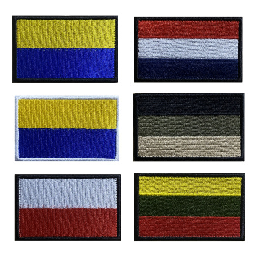 乔盛绣花标胶旗刺美 做刺绣徽章刺绣章 热 销布贴徽跨境货魔术贴