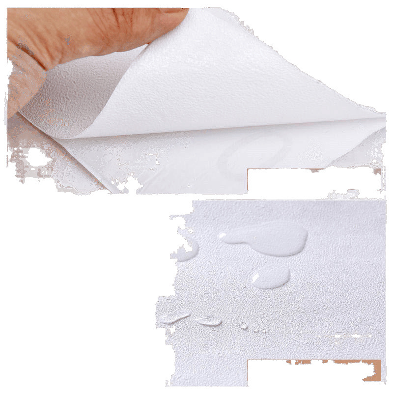 Papel tapiz autoadhesivo con patrón de lino de imitación grueso, sala de estar, dormitorio, papel tapiz de seda lisa, armario de la puerta, pegatinas de renovación de PVC para el hogar