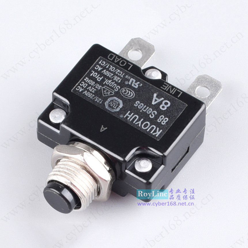 KUOYUH 88 Series 8A 玩具电动车插线排断路器过载保护器3-25Amps