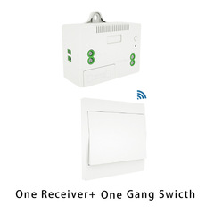 Self-generating remote control switch does not require batteries and wiring-free switch panel 220v smart home lights can be attached at will