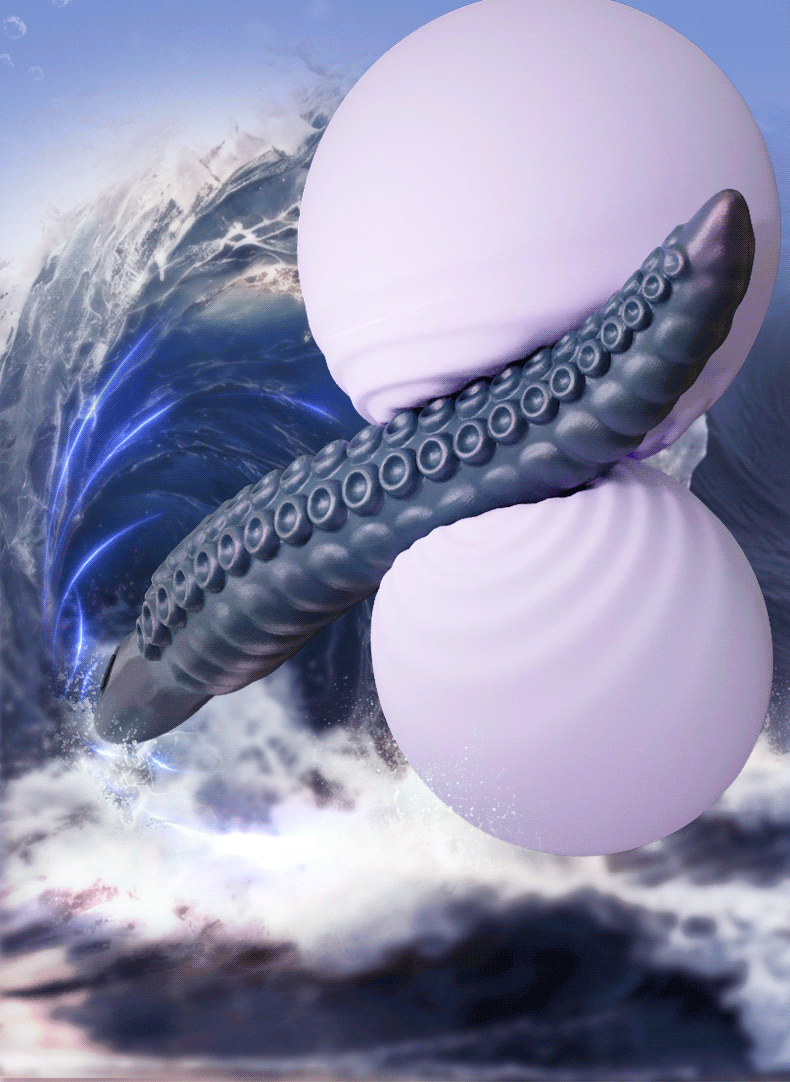 Vibrating Octopus Tentacle Anal Plug Prostate Massager, Silicone, Button Control — detail image 5