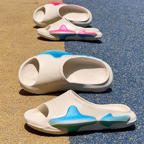 Shock Absorption Sports Slippers Wholesale Men's Summer Grass Shoes Outdoor Wear Anti-Slip No Smelly Feet Indoor Home Thick Bottom Women's Flip Flops 