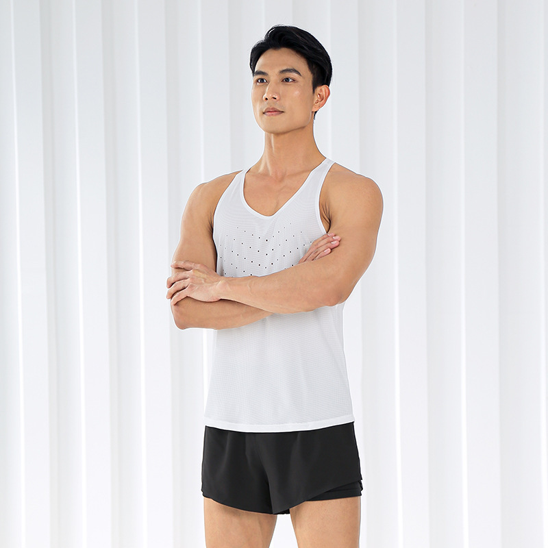 Sports Vest Men's Quick-Drying Vest Lightweight Track and Field Sports Training Vest Breathable Fitness Marathon Vest Men