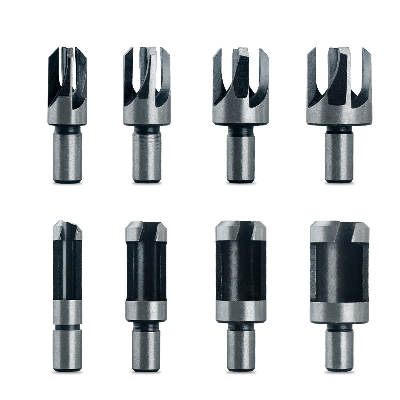 碳钢取木塞刀木塞钻钻头筒式爪式圆木榫8支套装取出器打孔器木工