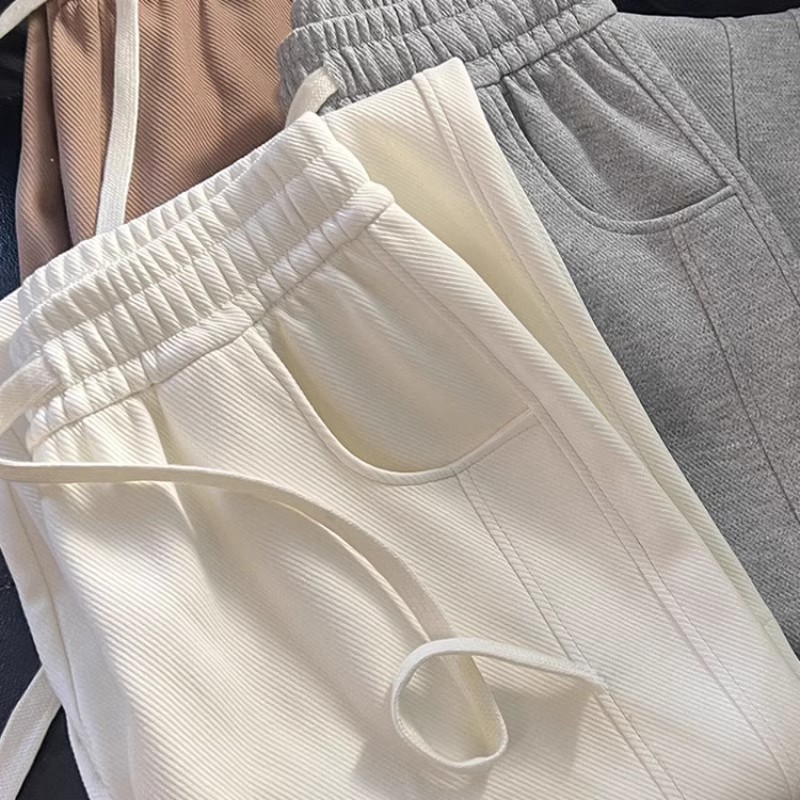 Autumn and Winter Women's Loose Wide-Leg Pants Versatile High-Waisted Slimming Drape Straight-Leg Spring and Autumn Sports Pants